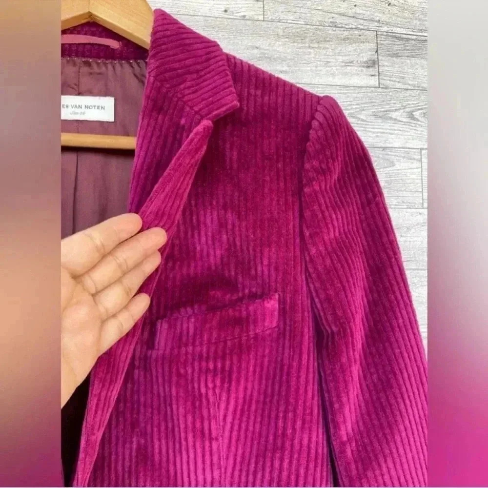 Dries Van Noten Stretch-Cotton Corduroy
Jacket in fuchsia size 38/small - Picture 13 of 17